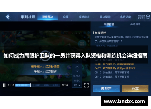 如何成为鹰眼护卫队的一员并获得入队资格和训练机会详细指南